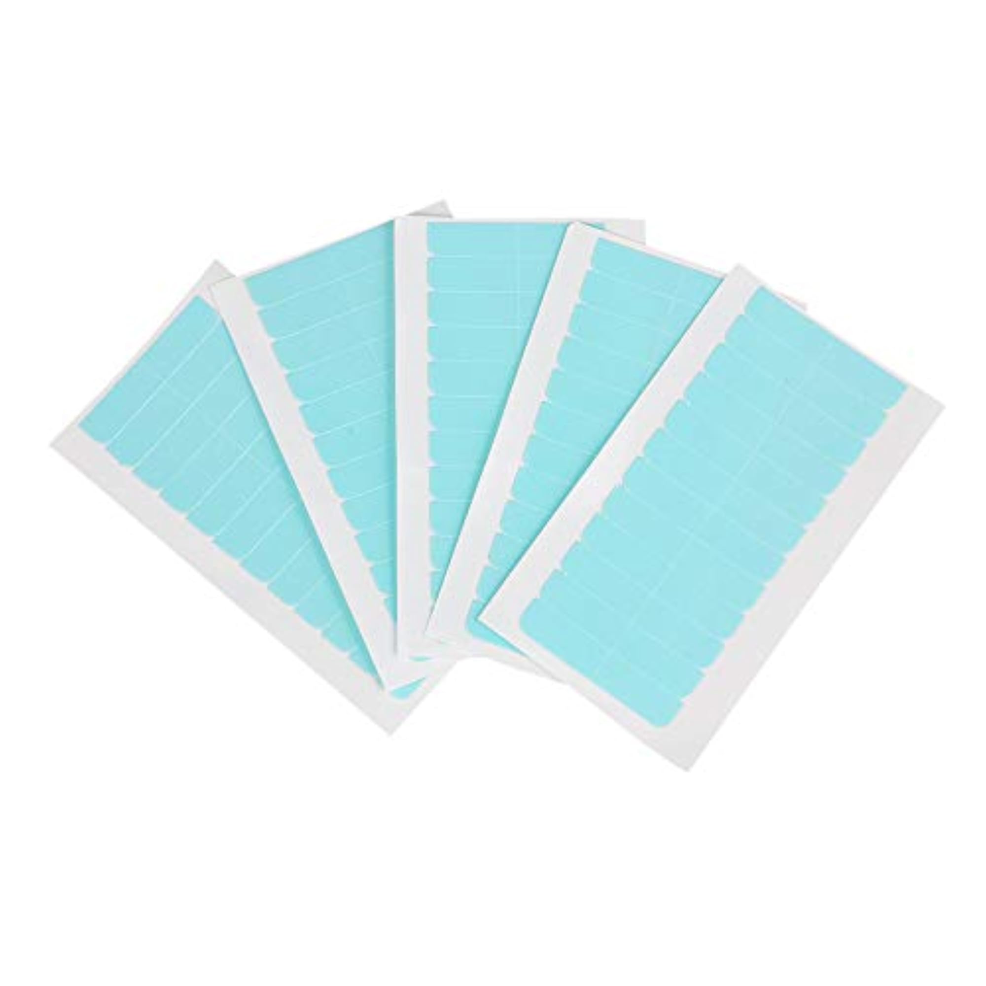 5 Sheets Hair Tape Adhesive Glue for Lace Wig Extensions, 4cm x 0.8cm